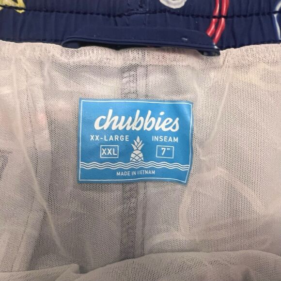 Chubbies Swim Trunks XXL 7” Blue Shorts - Picture 3 of 6